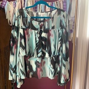 Jennifer Lopez Boho Blouse Top